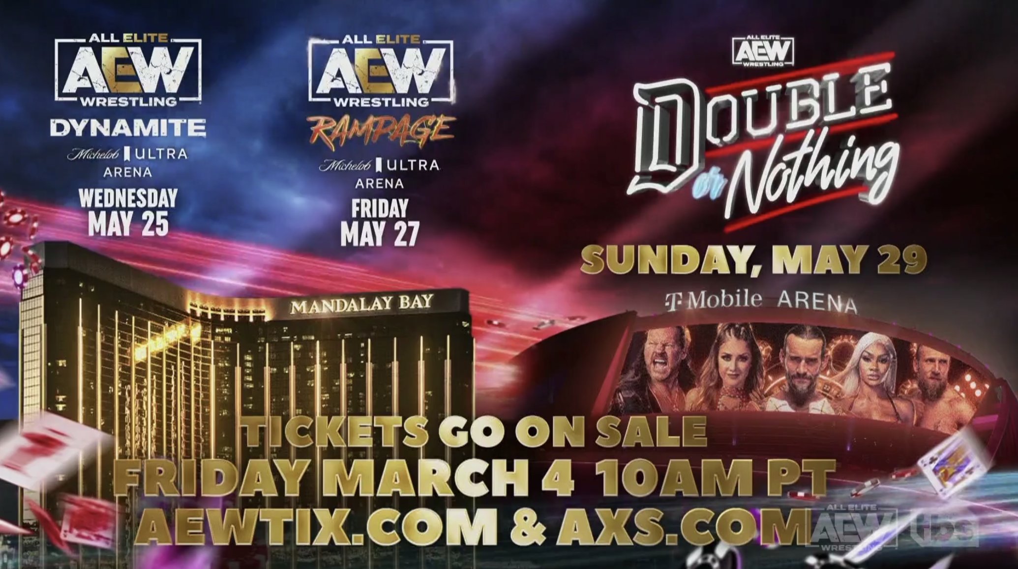 AEW Double or Nothing 2022 announced for Sunday, May 29