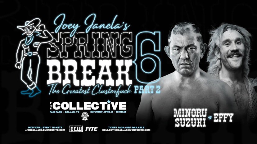 Minoru Suzuki vs. Effy set for Joey Janela’s Spring Break 6