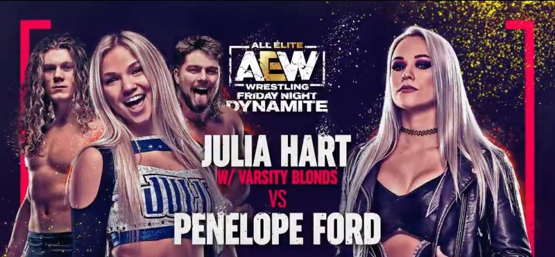 Julia Hart vs. Penelope Ford announced for AEW Dynamite