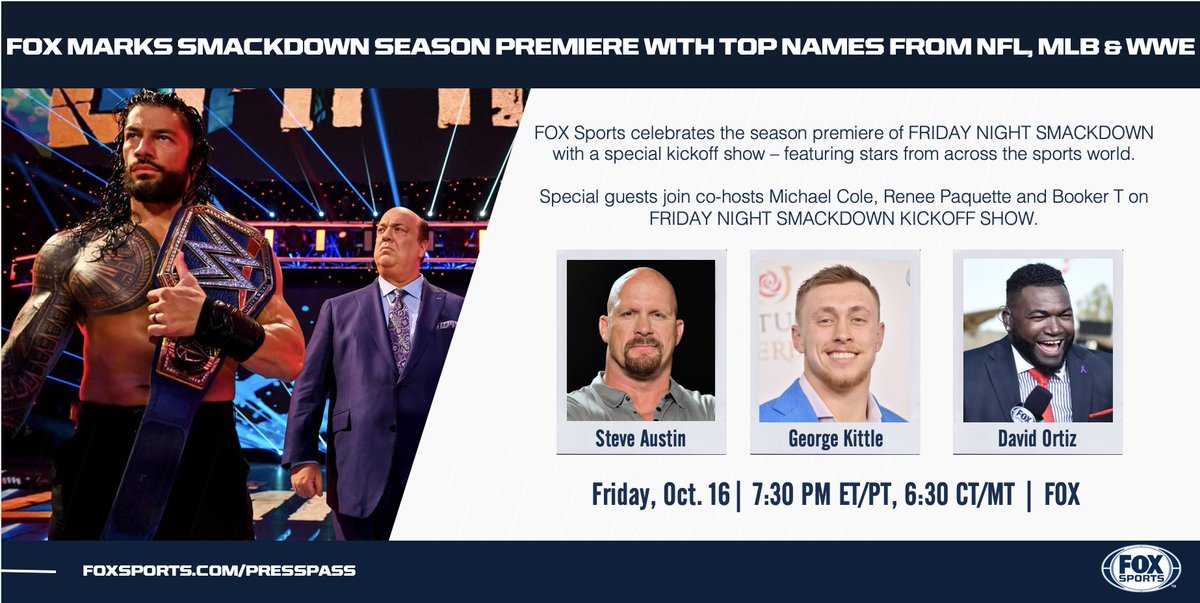 Steve Austin, two more special guests set for WWE SmackDown pre-show