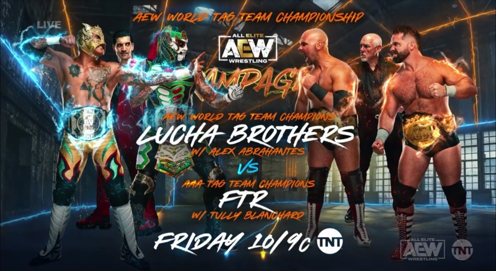 Lucha Brothers vs. FTR title match, Hook debut set for AEW Rampage