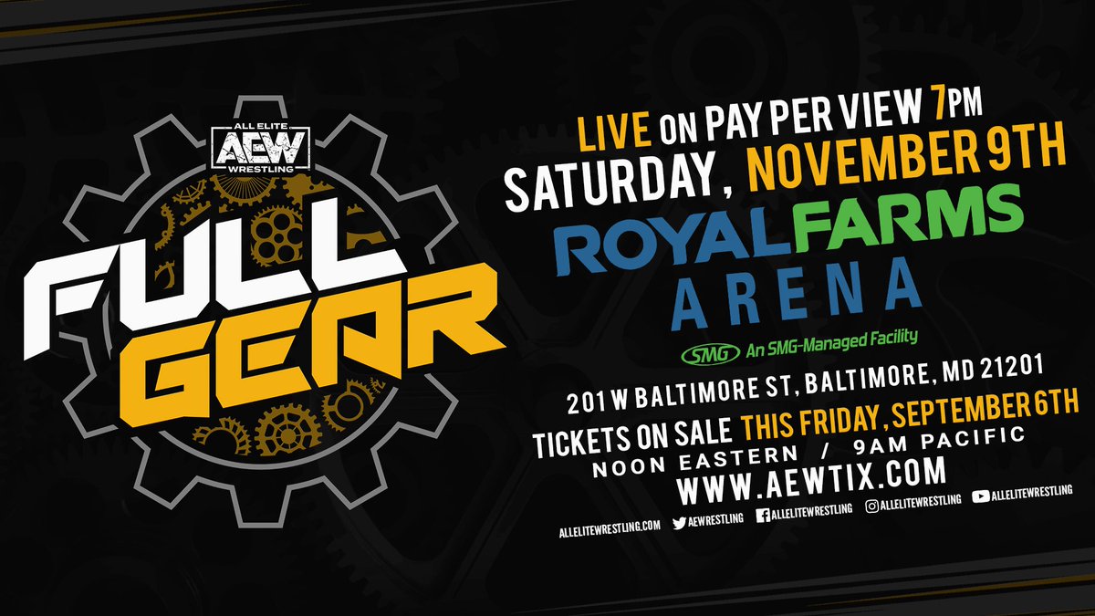 AEW announces ticket info for Full Gear PPV
