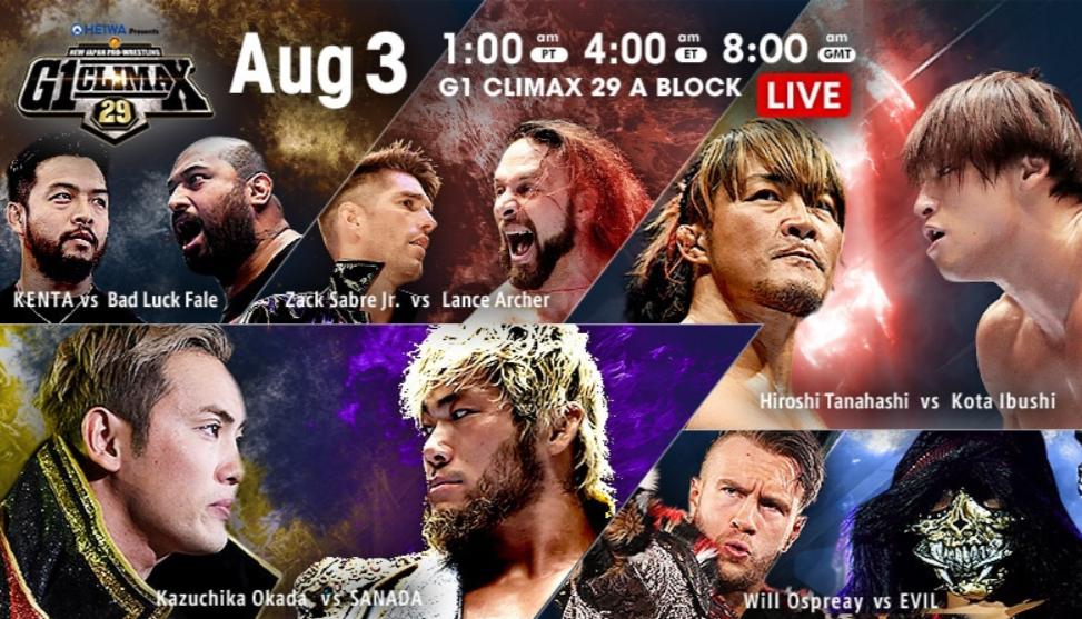 NJPW G1 Climax 29 night 13 results: Okada vs. SANADA