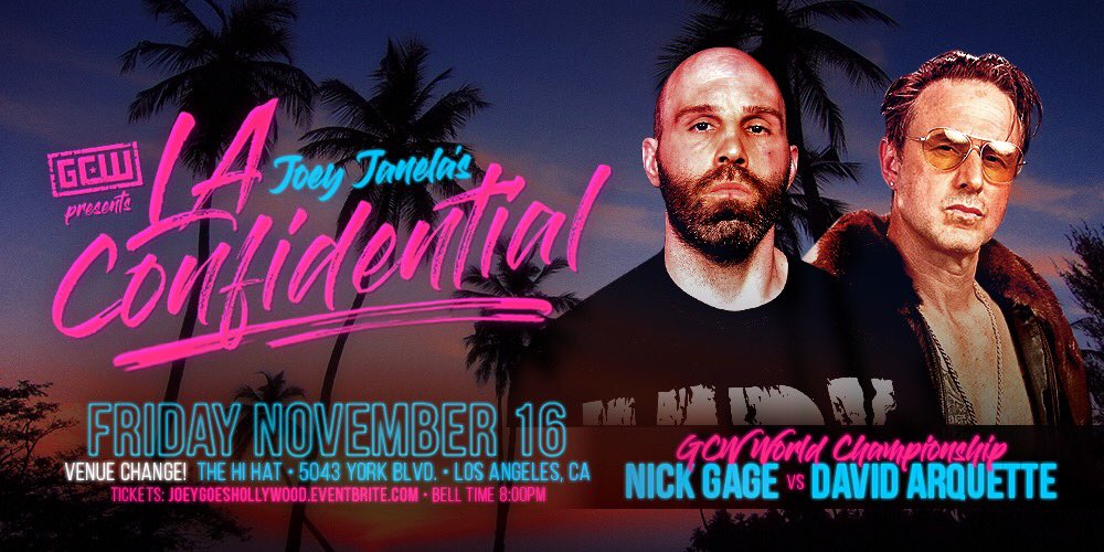 David Arquette replacing Joey Ryan at LA Confidential