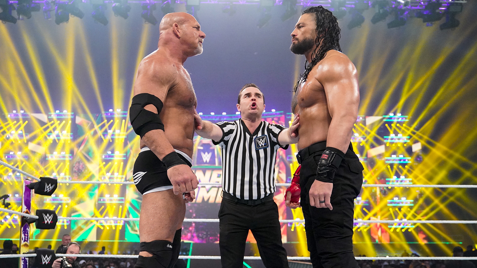 Goldberg had COVID-19, two weeks notice when getting call for WWE Elimination Chamber