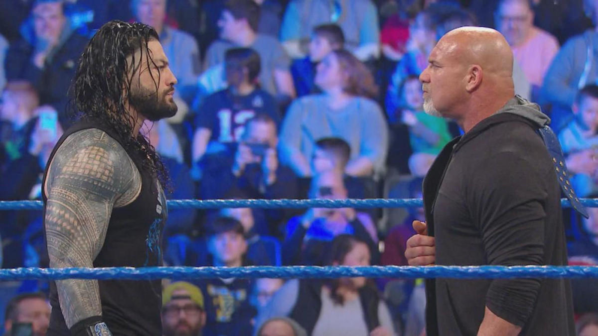 Goldberg vs. Roman Reigns reportedly planned for WWE Elimination Chamber