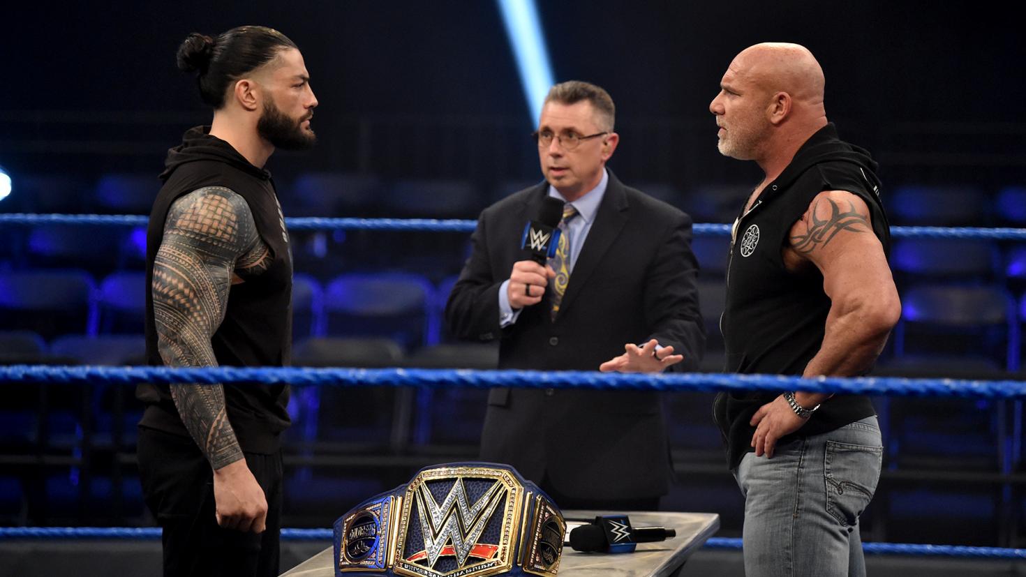 Goldberg teases Roman Reigns WWE match, Reigns responds