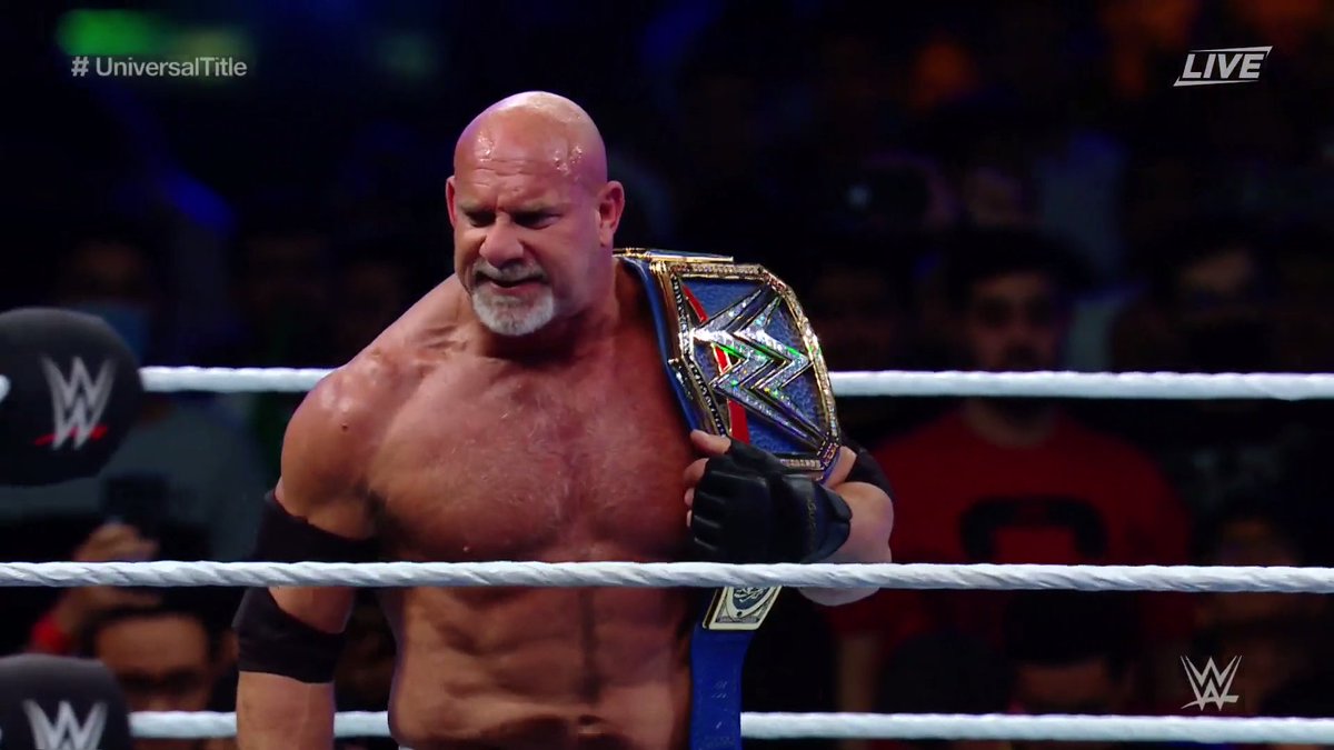 Goldberg wins Universal title at WWE Super ShowDown