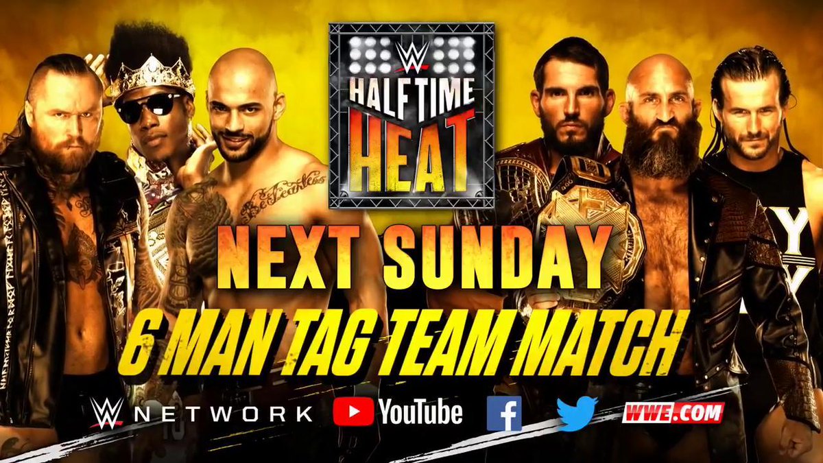 WWE Halftime Heat returning with NXT six-man tag match