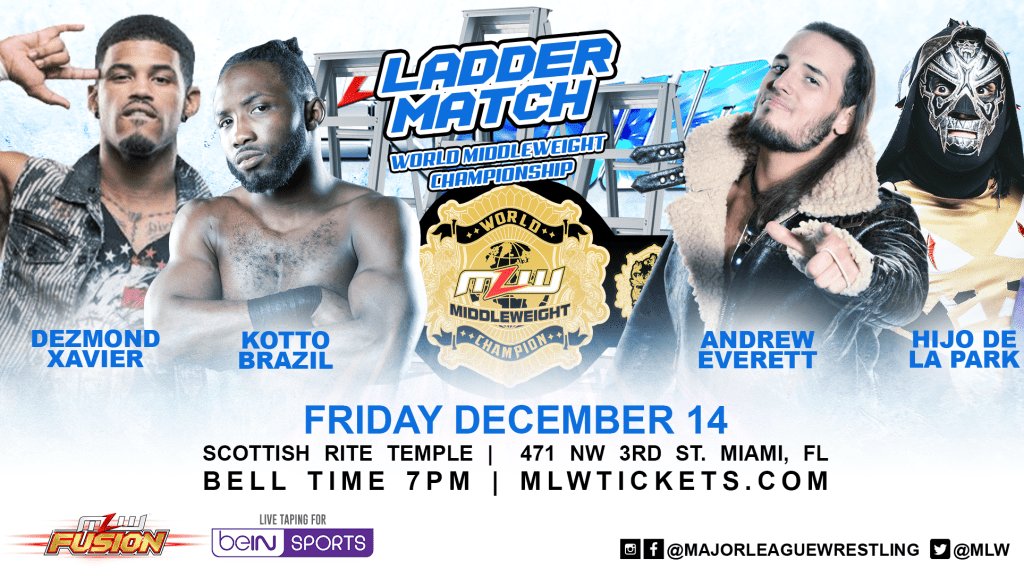 Hijo de LA Park replacing Jason Cade in MLW Middleweight title match