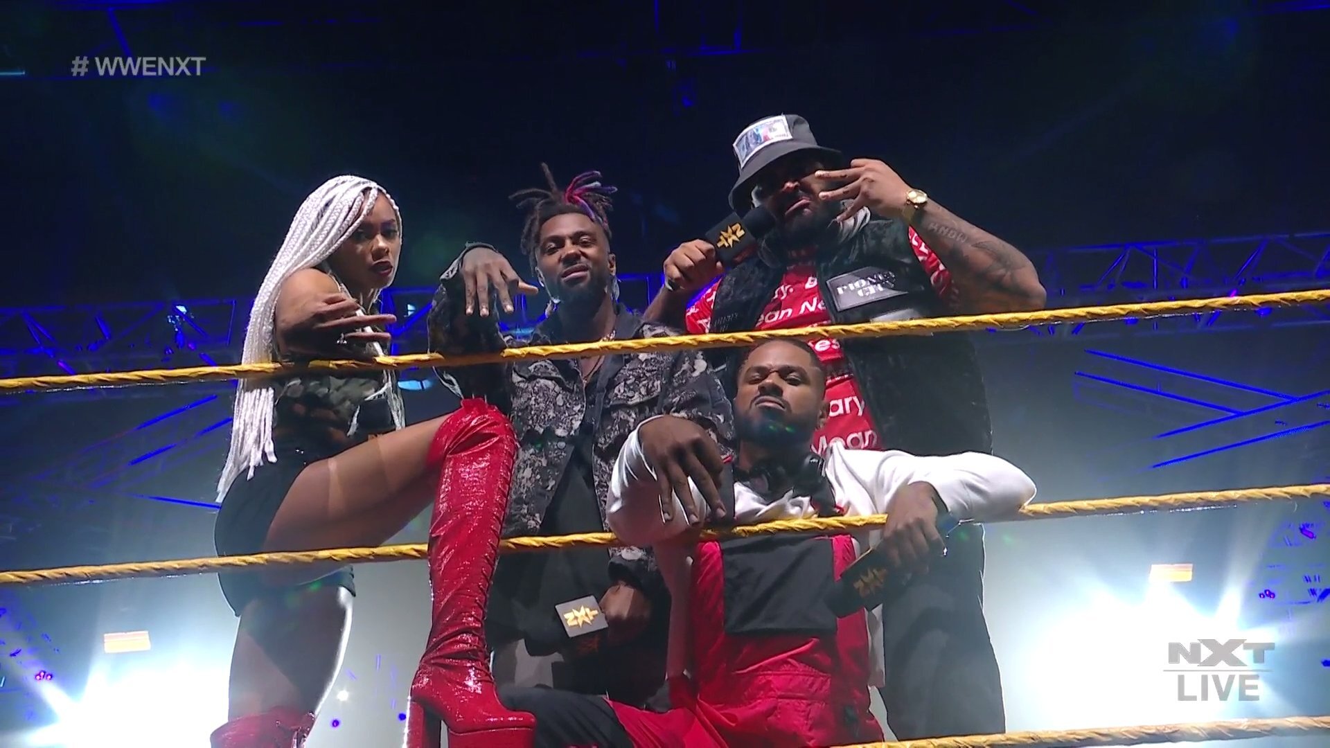 Isaiah ‘Swerve’ Scott introduces Hit Row stable on WWE NXT