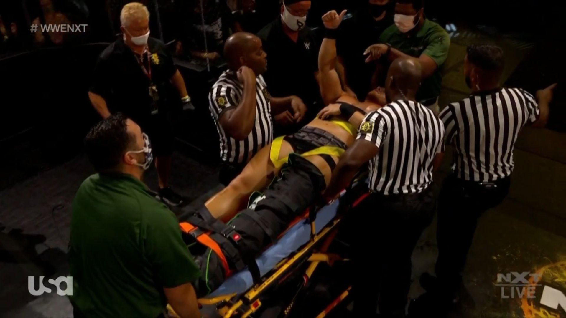 Ridge Holland suffers injury on WWE NXT