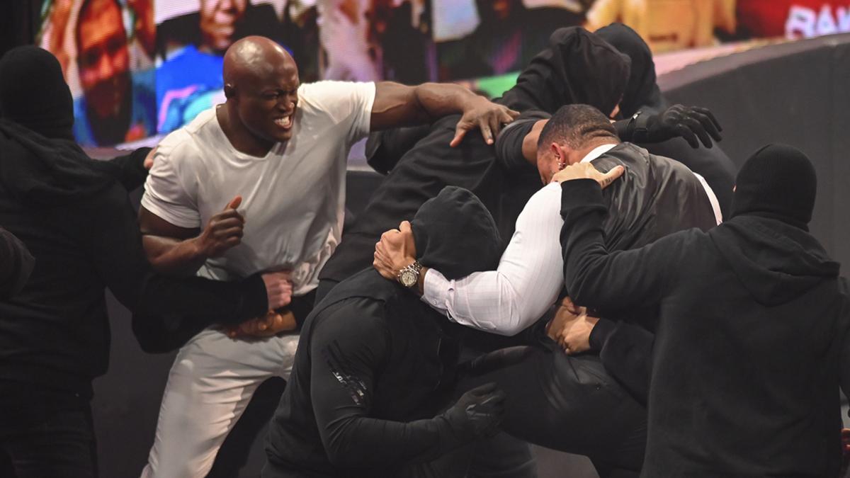 WWE Raw video highlights: The Hurt Business & RETRIBUTION brawl