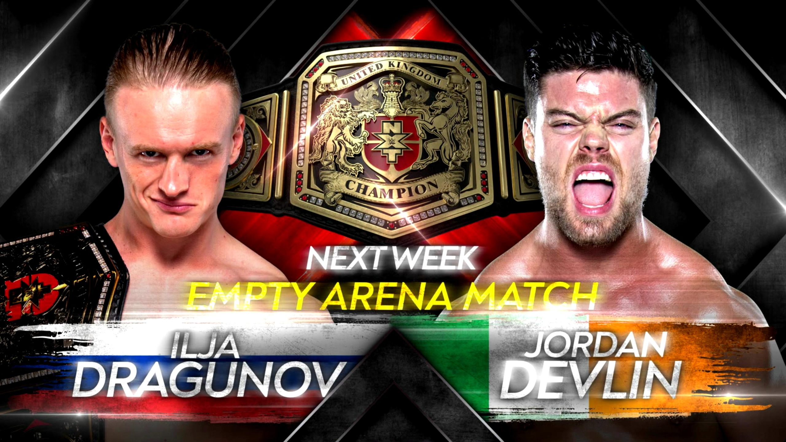 Empty arena stipulation set for Dragunov vs. Devlin NXT UK title match