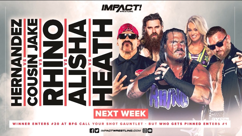Four matches set for BFG go-home edition of Impact Wrestling