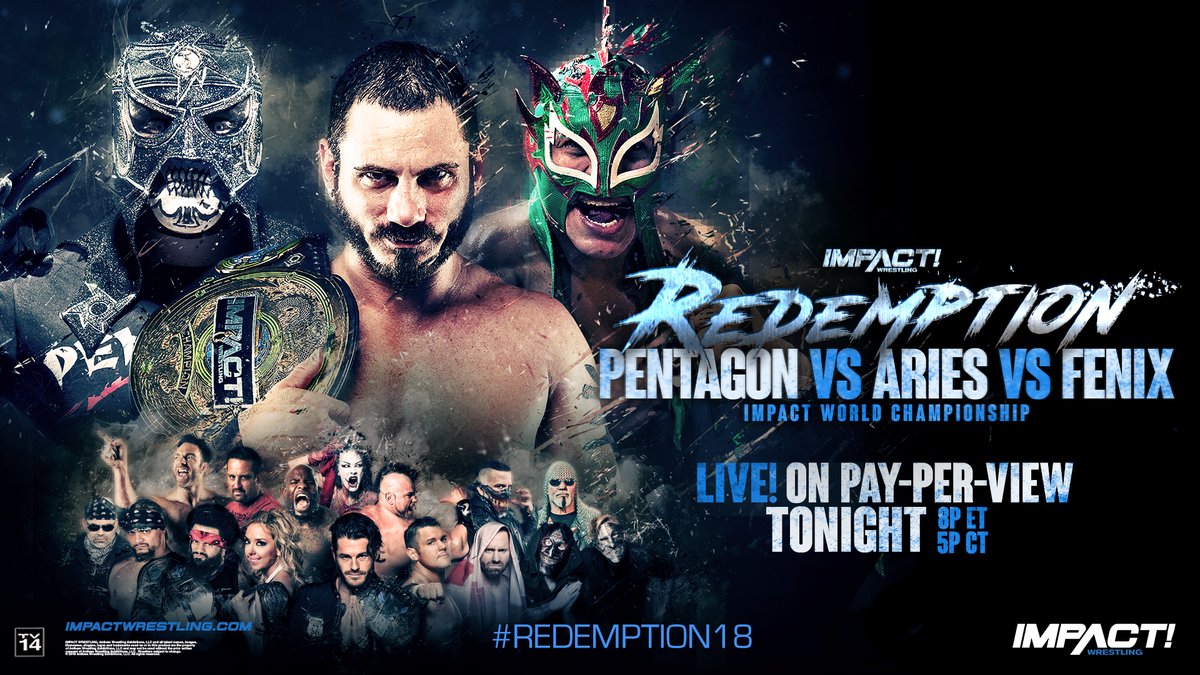 Impact Redemption live results: Aries vs. Pentagon Jr. vs. Fenix