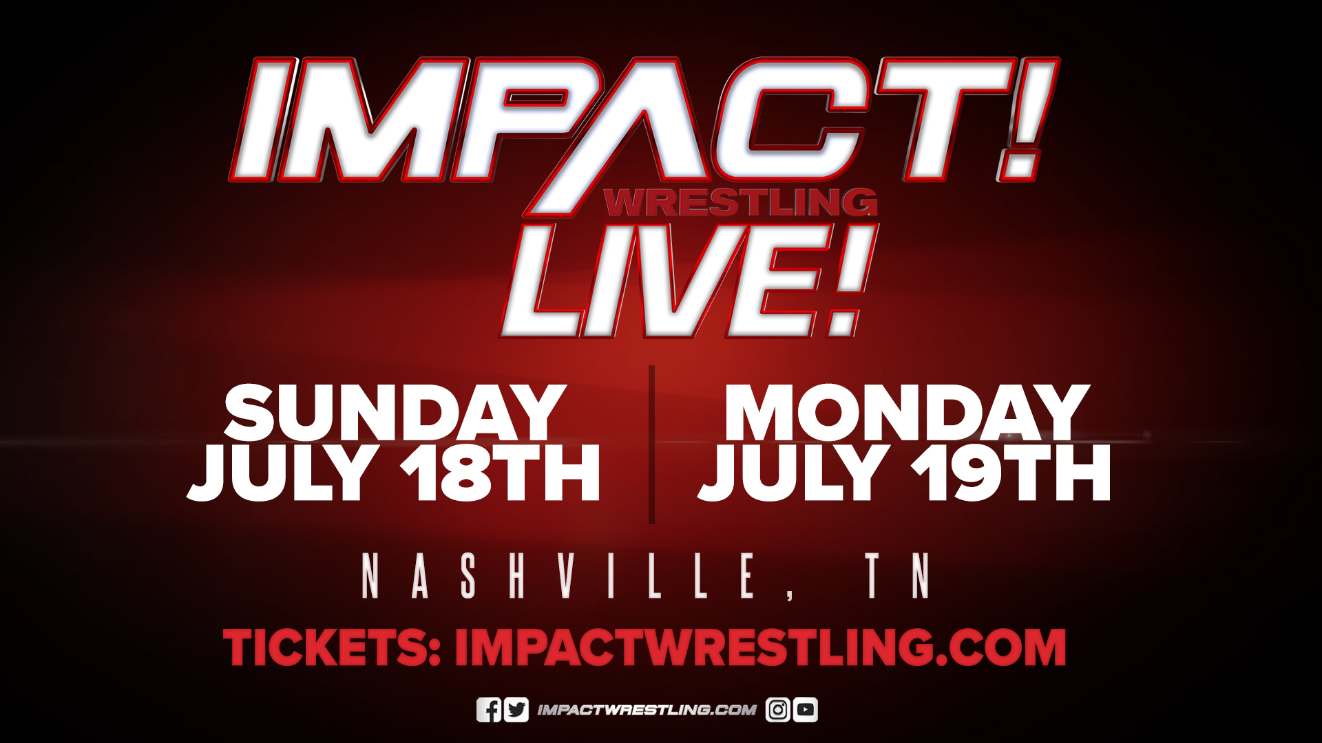 Fans to attend post-Slammiversary Impact Wrestling TV tapings