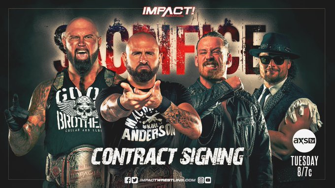 Tag Team title match contract signing announced for Impact Wrestling