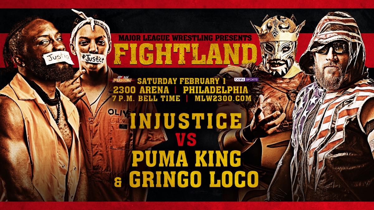 Injustice to face Puma King & Gringo Loco at MLW Fightland