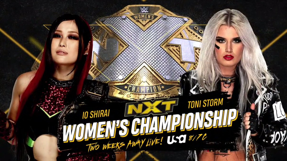 WWE sets date for Io Shirai vs. Toni Storm NXT Women’s title match