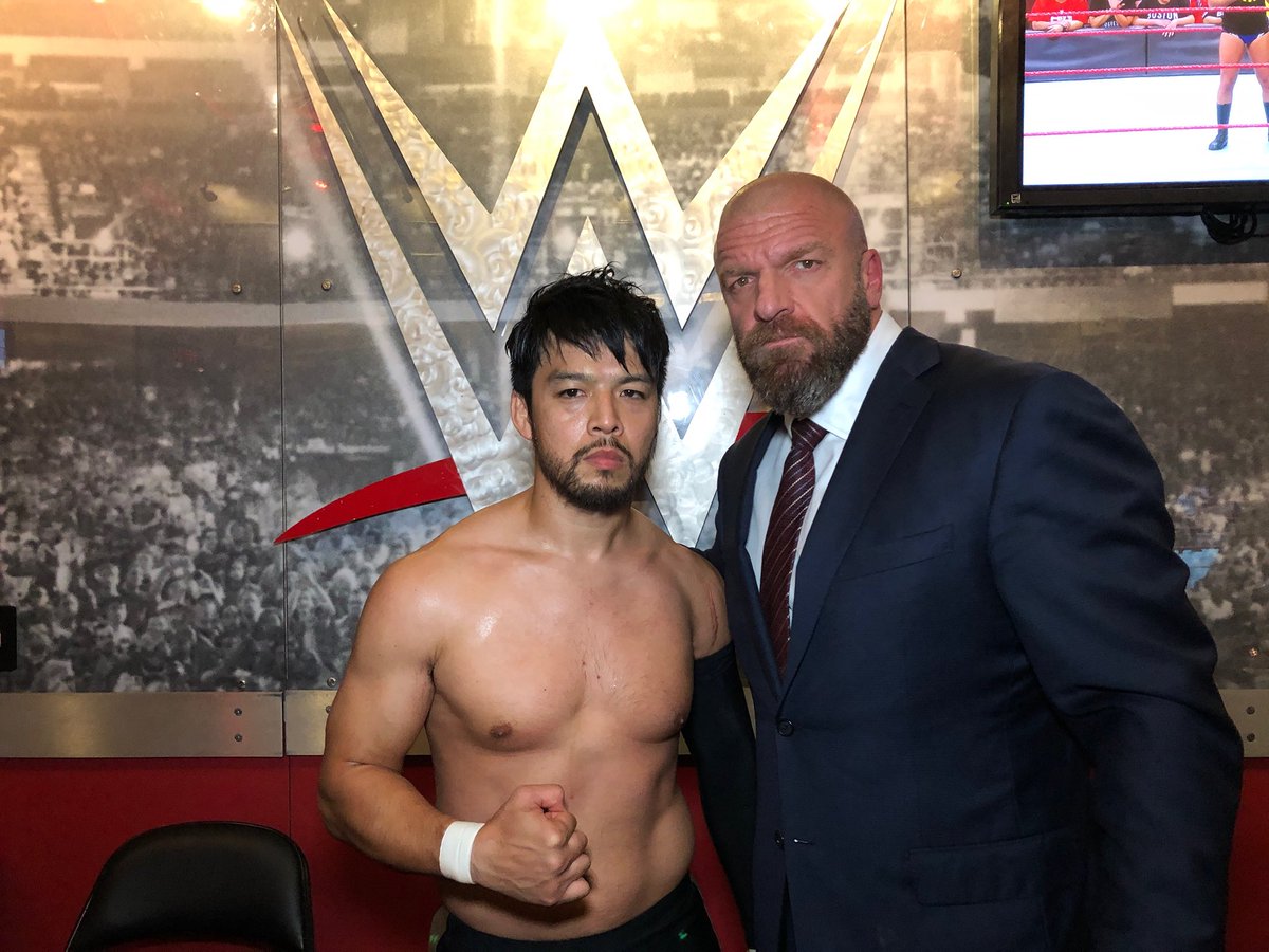 Hideo Itami debuts on WWE Raw
