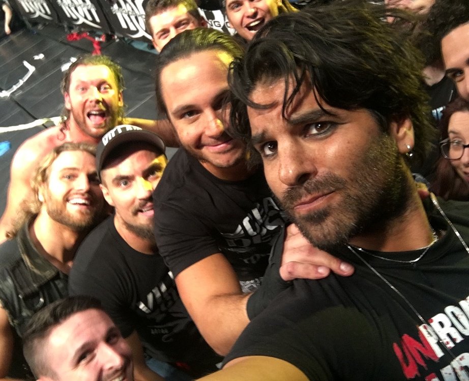 Jimmy Jacobs takes another Bullet Club photo at ROH Global Wars