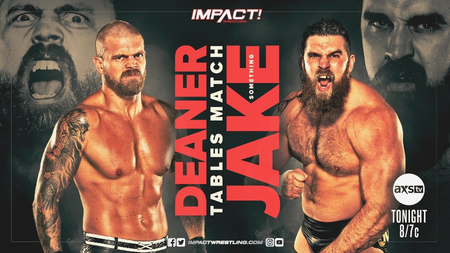 Impact Wrestling live results: Jake Something vs. Deaner tables match