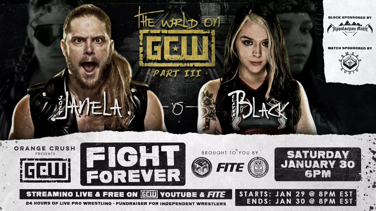 Joey Janela vs. Elayna Black off GCW Fight Forever