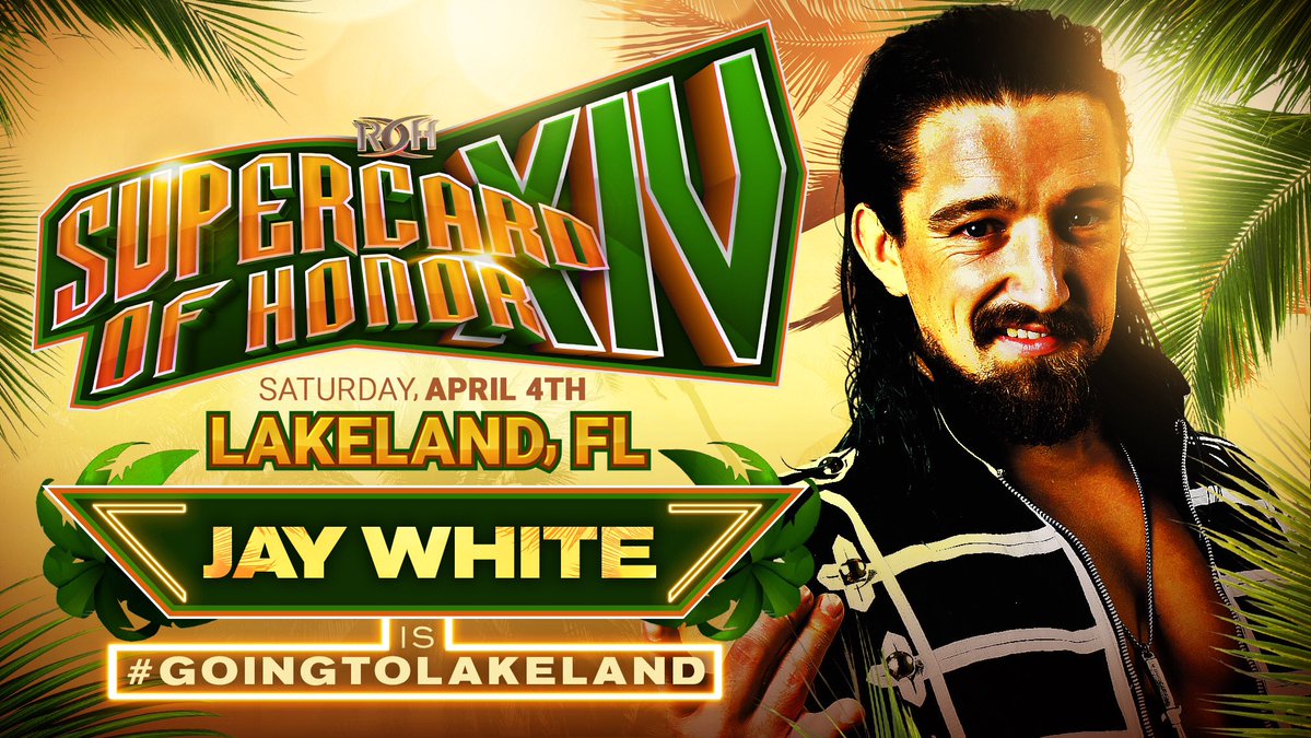 NJPW’s Jay White announced for ROH Supercard of Honor XIV
