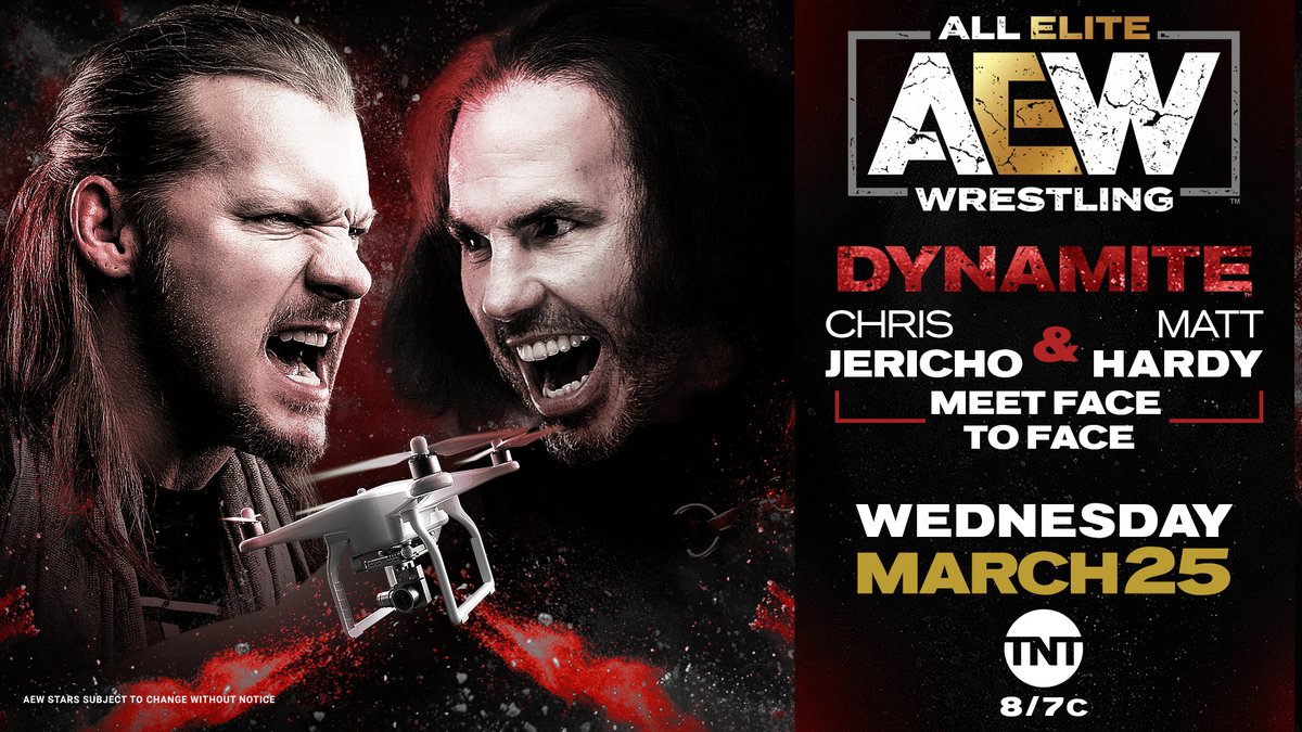 AEW Dynamite live results: Chris Jericho-Matt Hardy confrontation