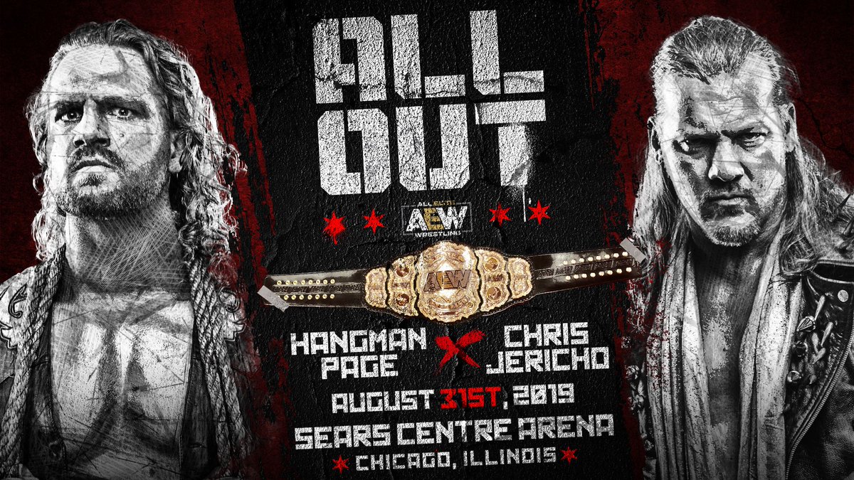 Chris Jericho vs. Hangman Page title match set for AEW All Out