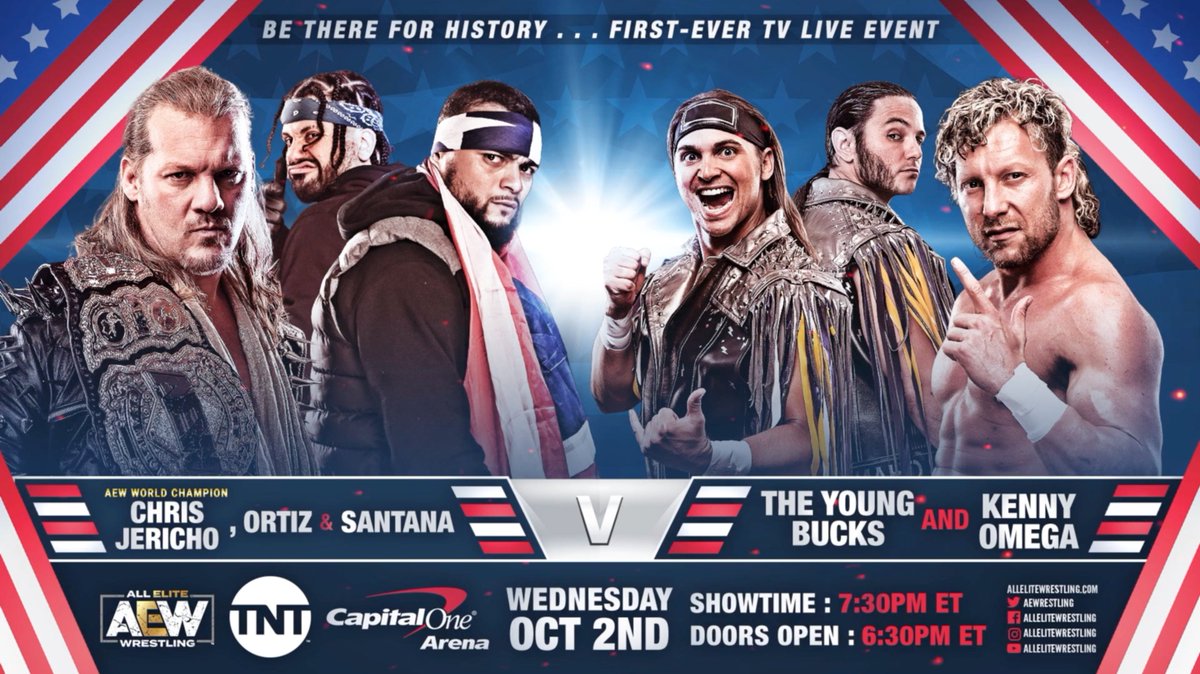 Chris Jericho teaming with Santana & Ortiz on AEW Dynamite premiere