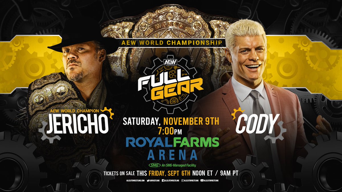 Judges to decide winner if Jericho-Cody AEW title match ends in draw