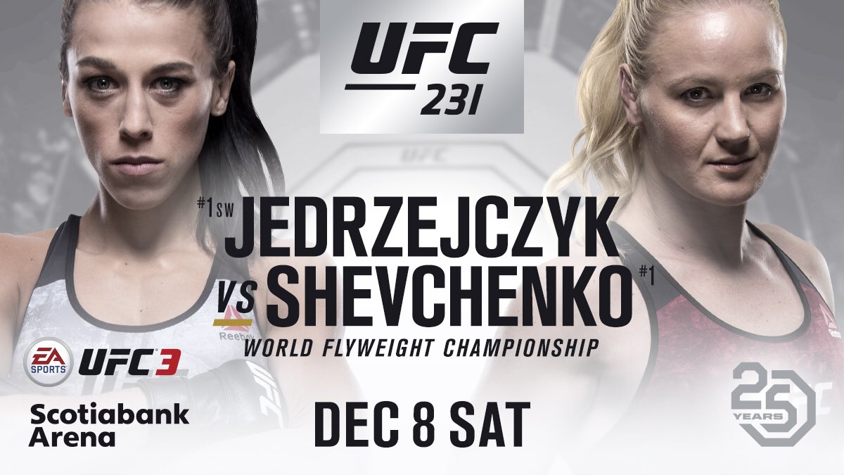 Vacant UFC women’s flyweight title fight signed for Toronto’s UFC 231