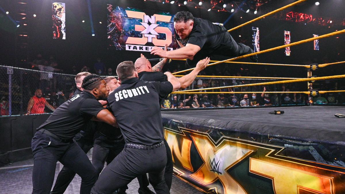 WWE NXT video highlights: Karrion Kross and Samoa Joe brawl