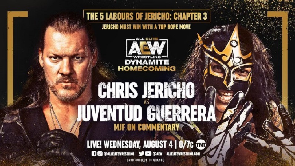 Juventud Guerrera vs. Chris Jericho set for AEW Dynamite Homecoming