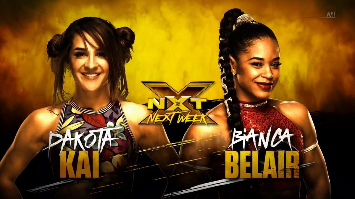NXT TV taping spoilers: Bianca Belair vs. Dakota Kai