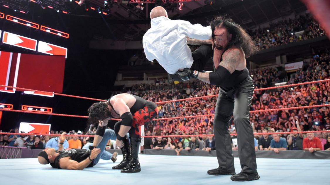 WWE Raw video highlights: Undertaker & Kane lay out HHH & HBK