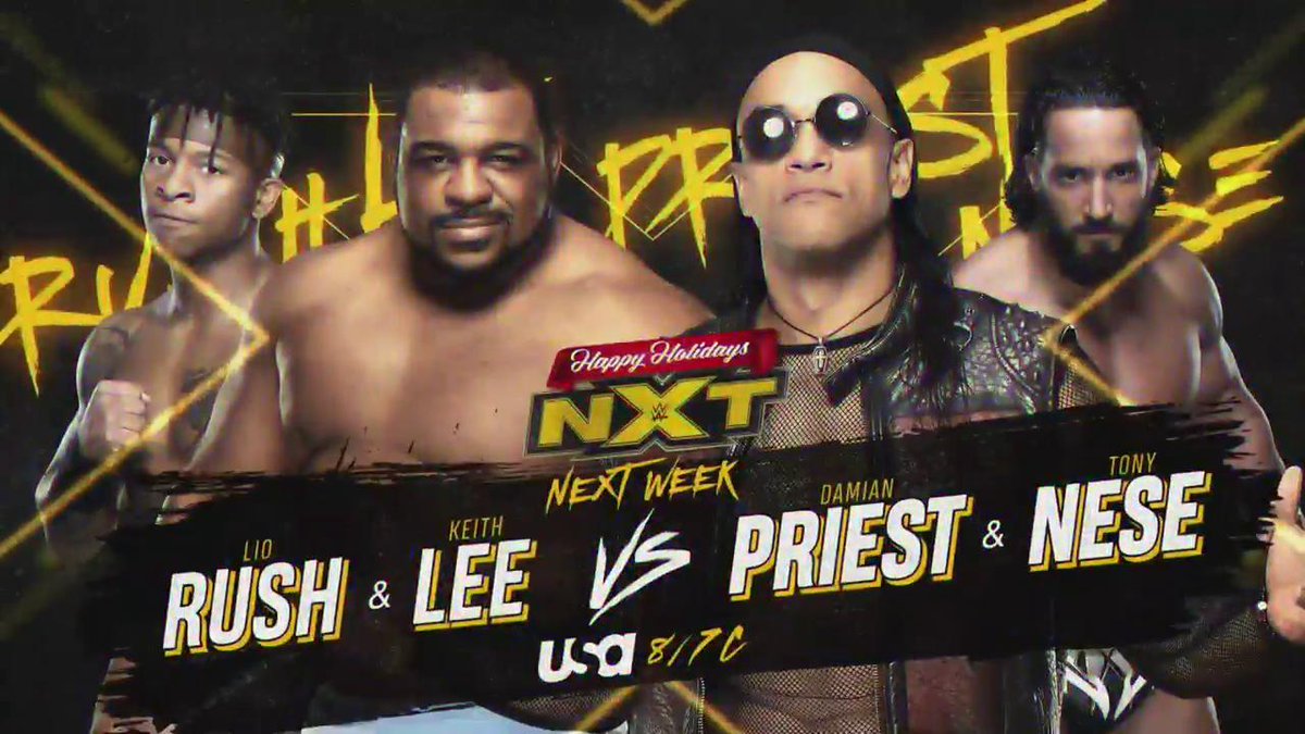 Two matches set for taped Christmas Day episode of NXT