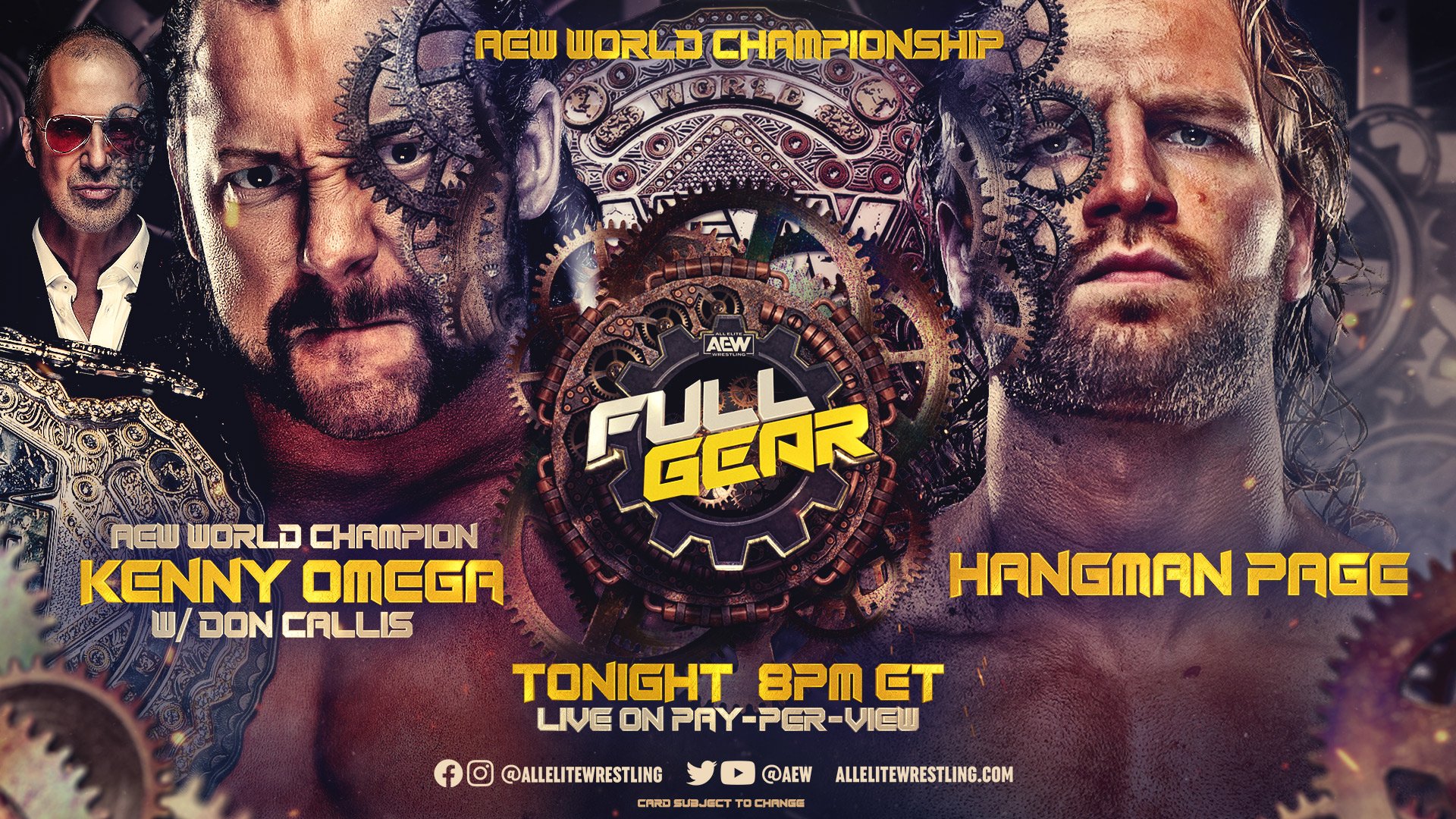 AEW Full Gear live results: Kenny Omega vs. Hangman Page