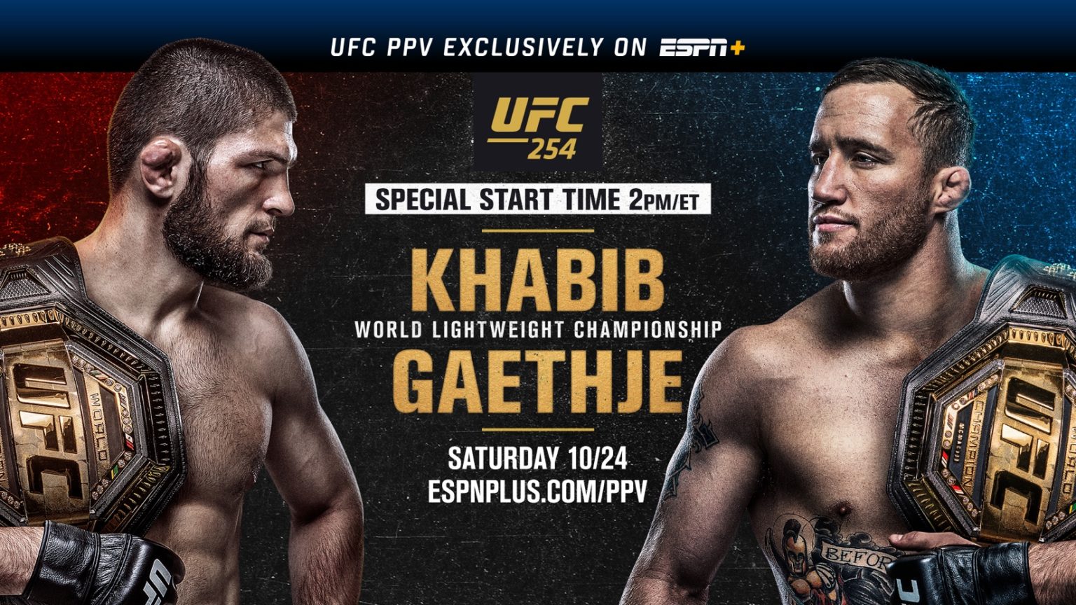 UFC 254 live results: Khabib Nurmagomedov vs. Justin Gaethje