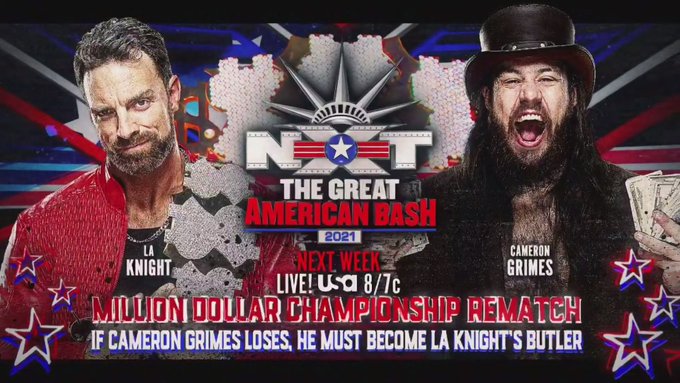 Two title matches added to NXT Great American Bash