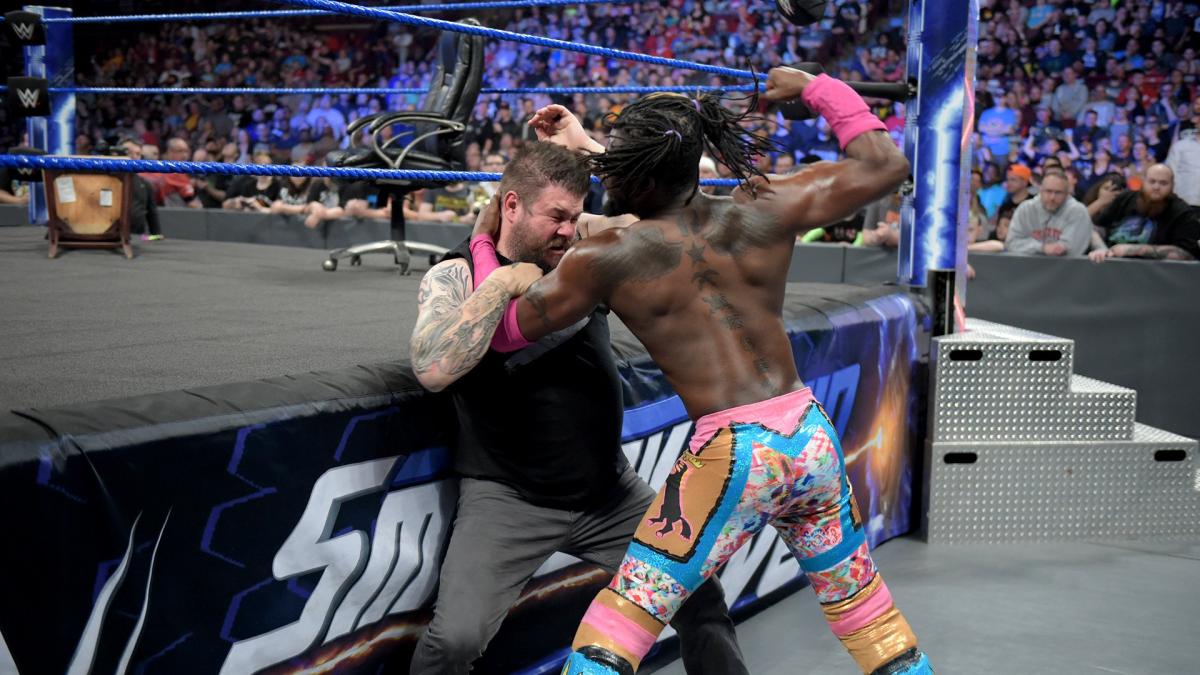 WWE SmackDown video highlights: Kofi Kingston & Kevin Owens brawl