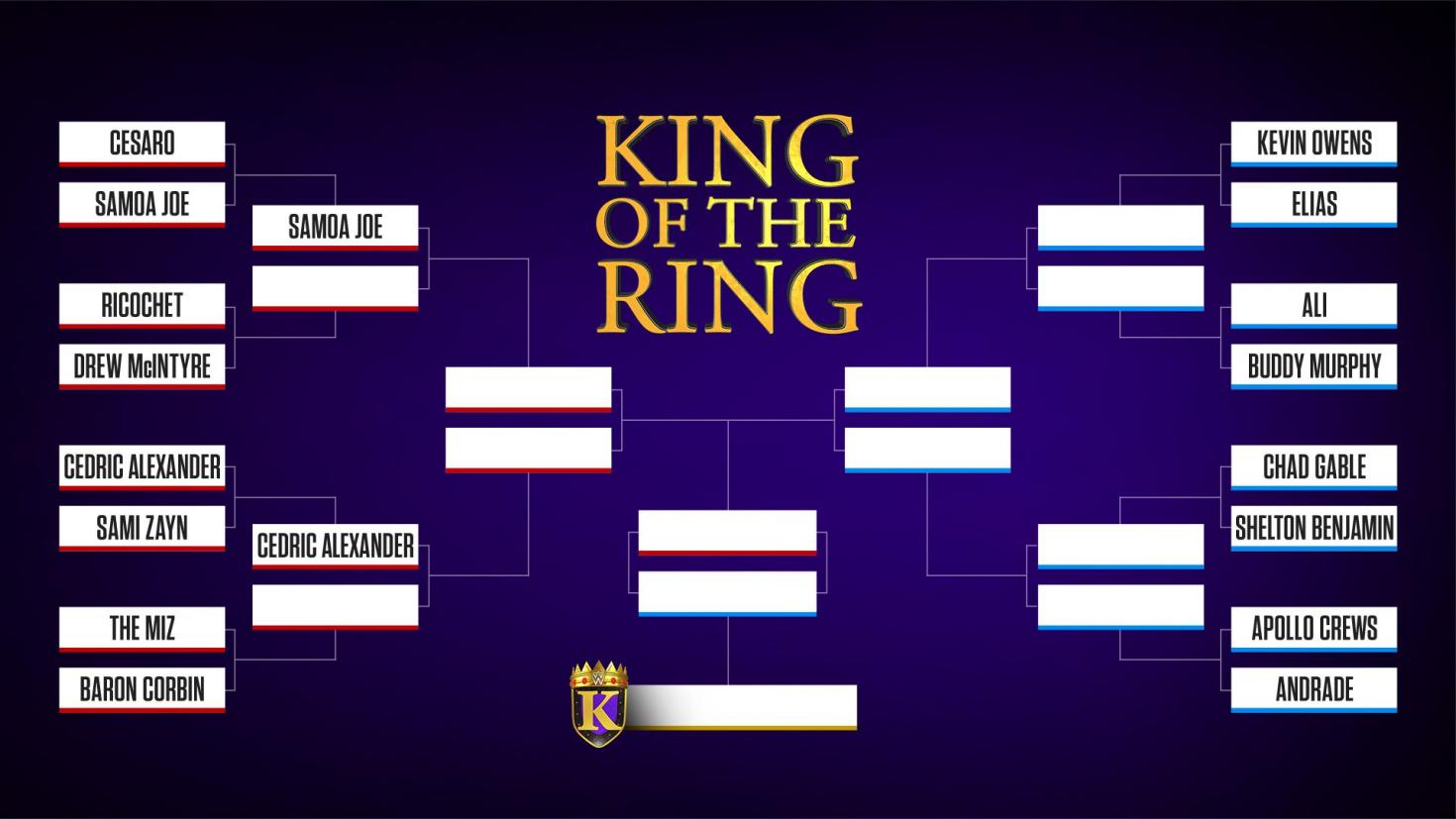 Samoa Joe, Cedric Alexander advance in WWE King of the Ring