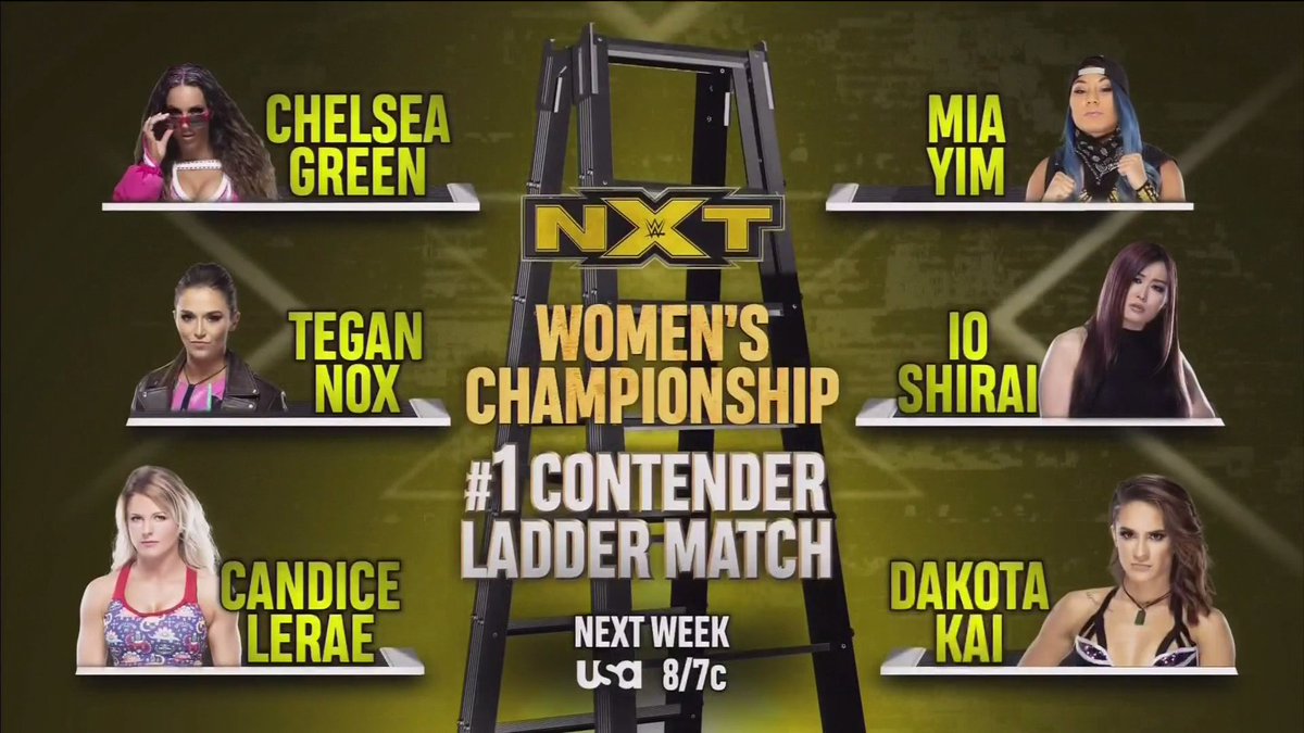 Full lineup set for NXT number one contender’s ladder match