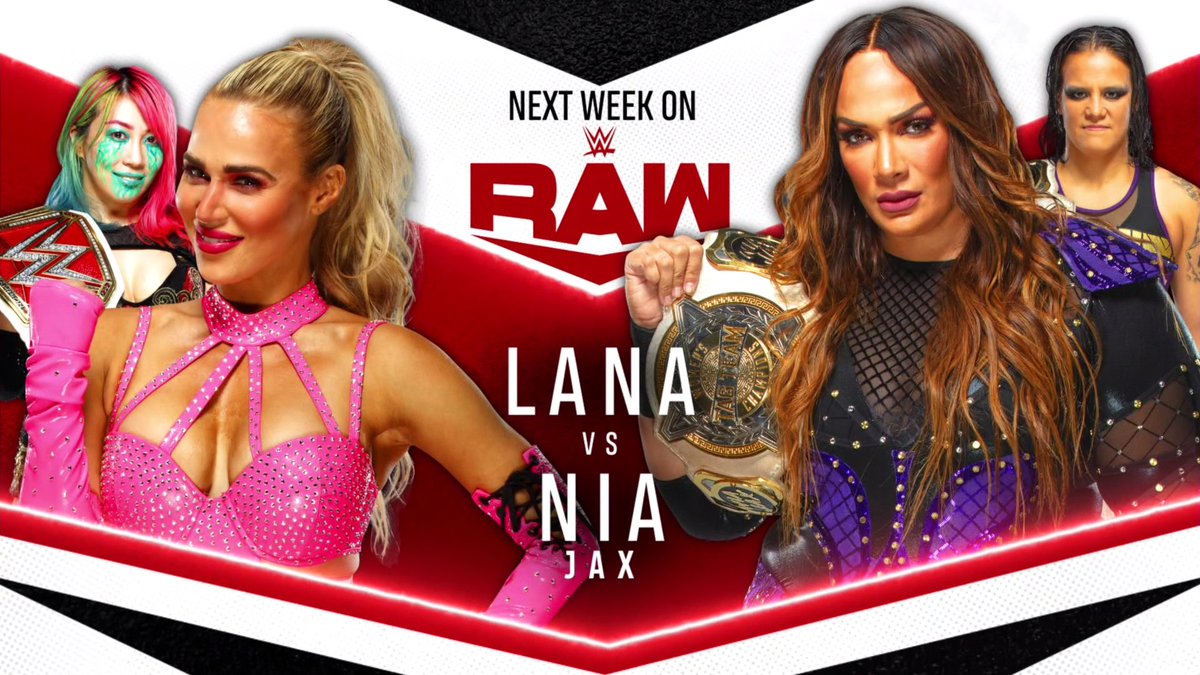 Lana vs. Nia Jax set for next week’s WWE Raw