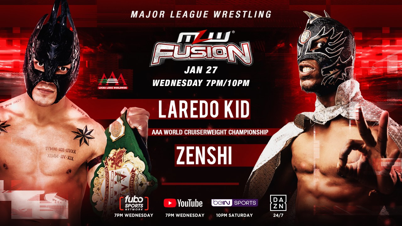 Laredo Kid to defend AAA Cruiserweight title on MLW Fusion