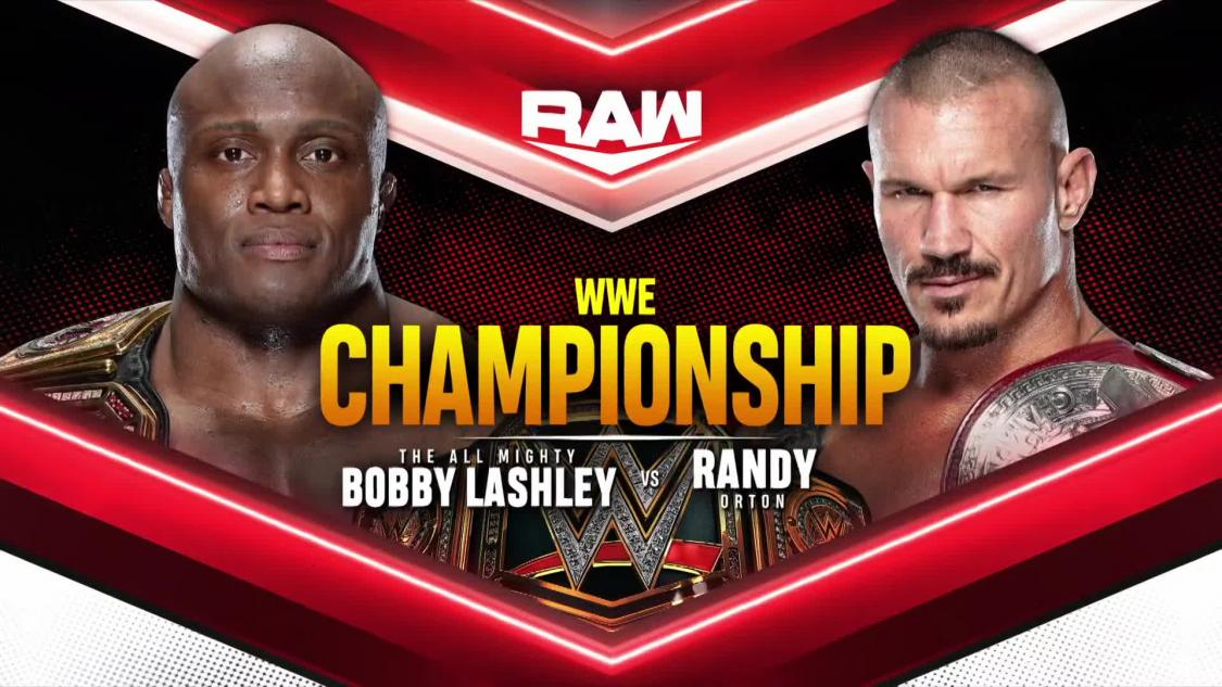 Lashley-Orton WWE Championship match announced for Raw