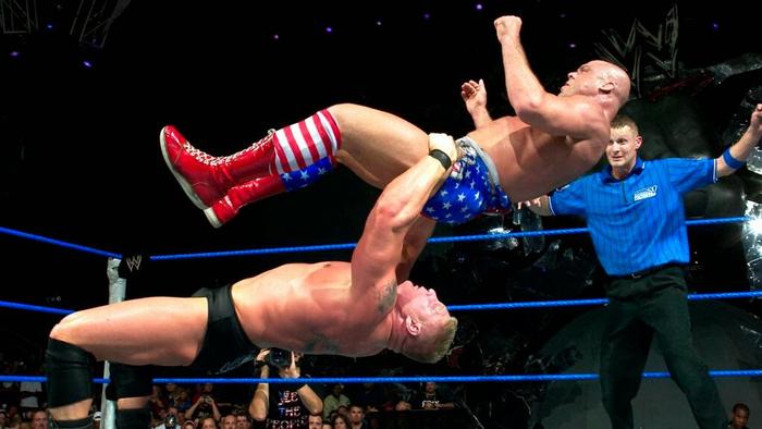 Daily Pro Wrestling History (09/16): Brock Lesnar vs. Kurt Angle for the WWE title