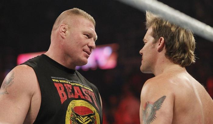 Brock Lesnar, Chris Jericho in heated altercation at SummerSlam